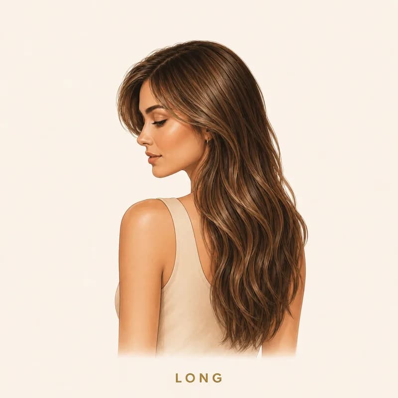 Long hair length example