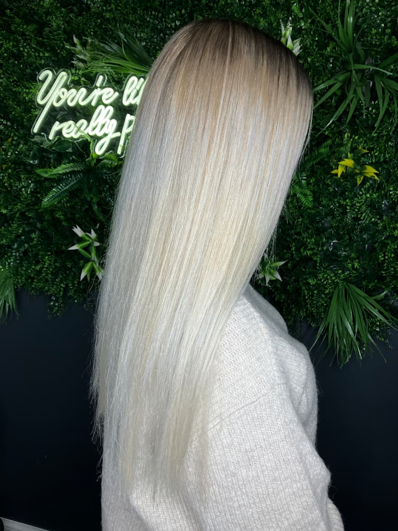 Balayage hair colour result at Hello Beauty salon Edinburgh