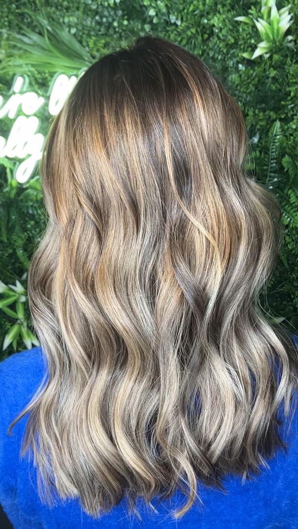 Balayage hand-painting technique at Hello Beauty Edinburgh