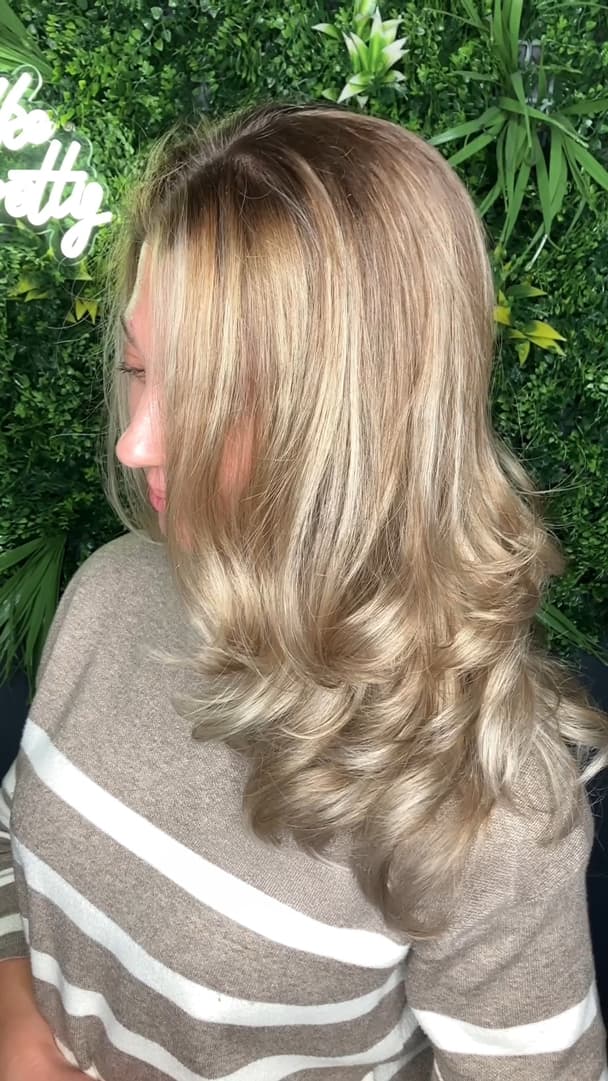 Balayage colour placement Edinburgh
