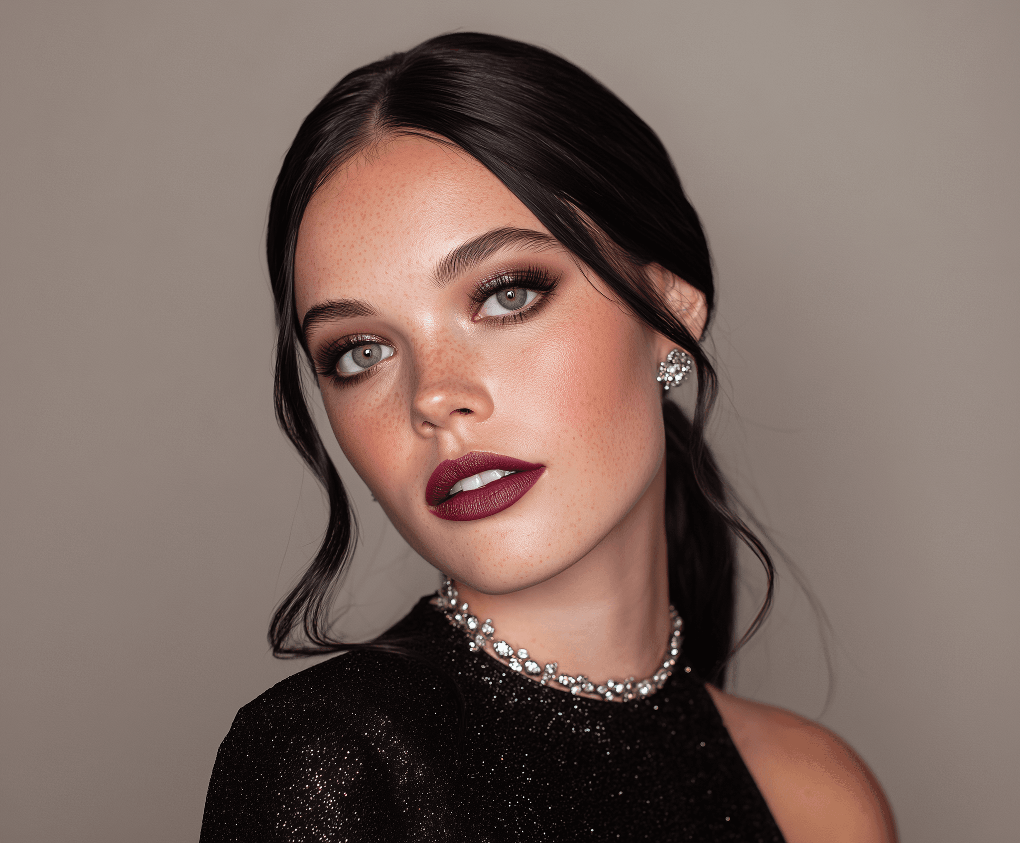 Evening glamour makeup look