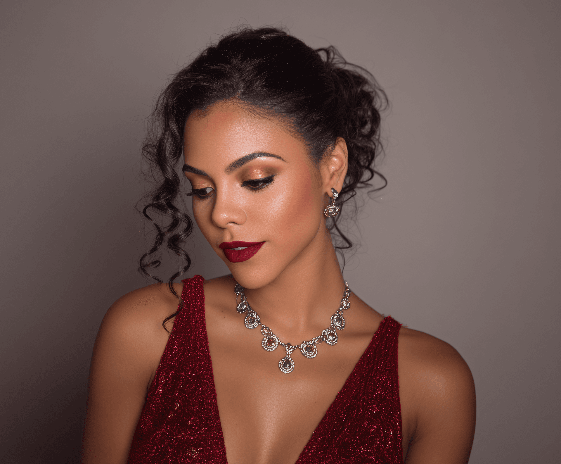 Red carpet photoshoot makeup