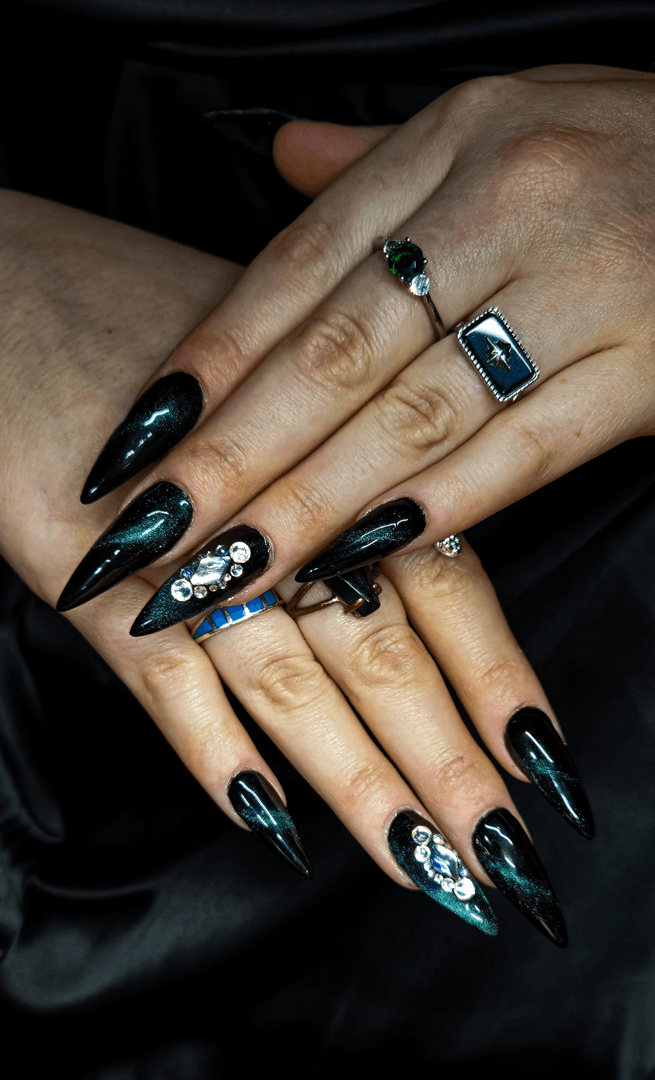 BIAB manicure with natural nail strengthening