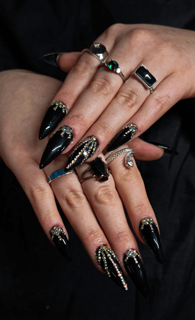 BIAB nail art Hello Beauty Edinburgh