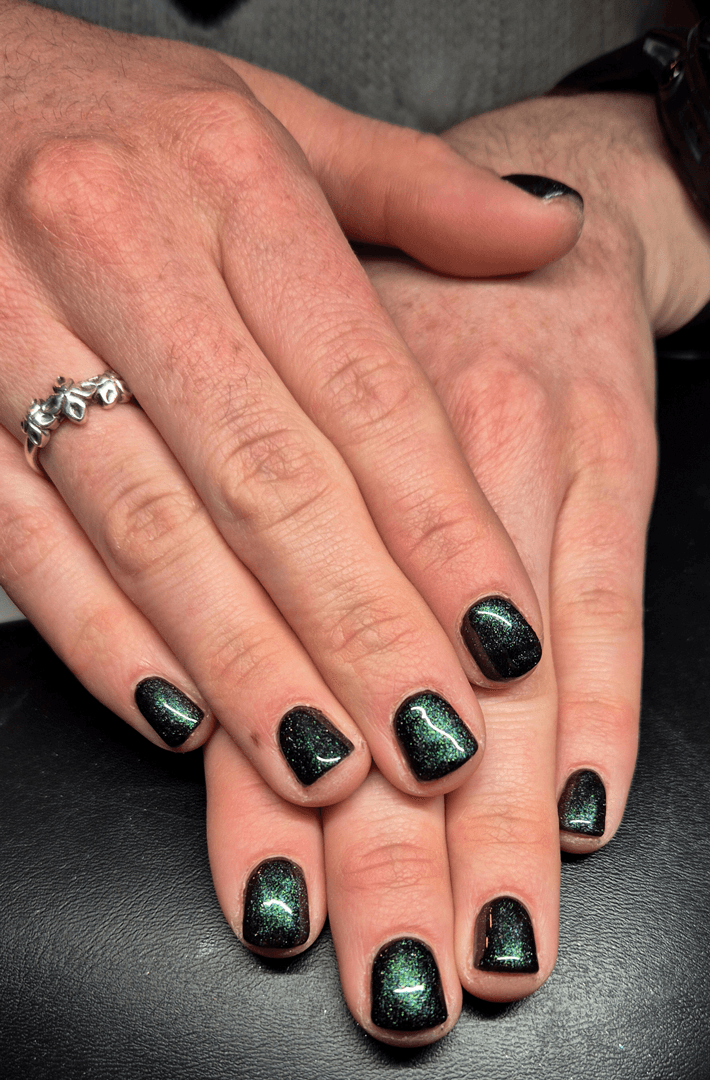 Hard gel nail extensions at Hello Beauty Salon Edinburgh